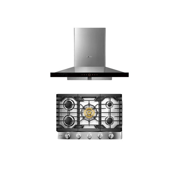 Fotile 30 in. 2-Piece Kitchen Package - Gas Cooktop and Range Hood (JQG7501  + GLS30501) - The Range Hood Store