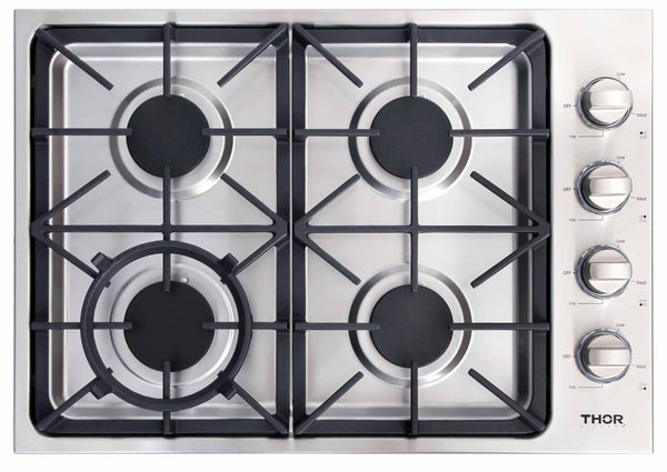 36 Inch Professional Drop-In Gas Cooktop with Six Burners in