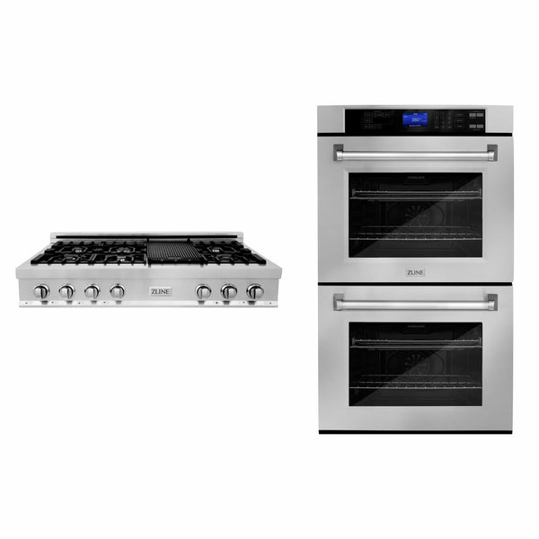 KitchenAid 2-Piece Kitchen Package with 30 Double Wall Oven and 5