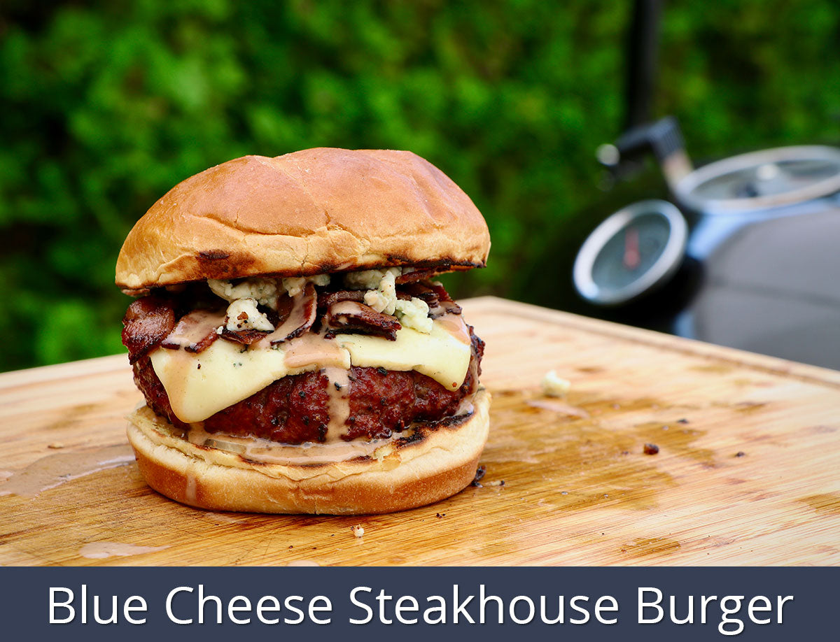 Blue Cheese Steakhouse Burger Recipe | SnS Grills