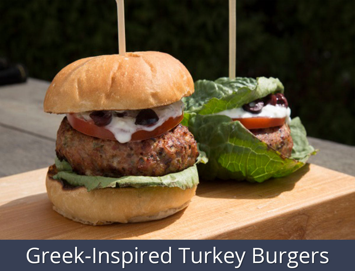 Greek-Inspired Turkey Burgers | SnS Grills