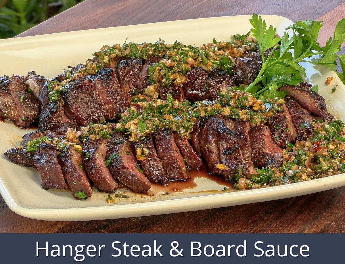 Hanger Steak & Board Sauce Recipe | SnS Grills