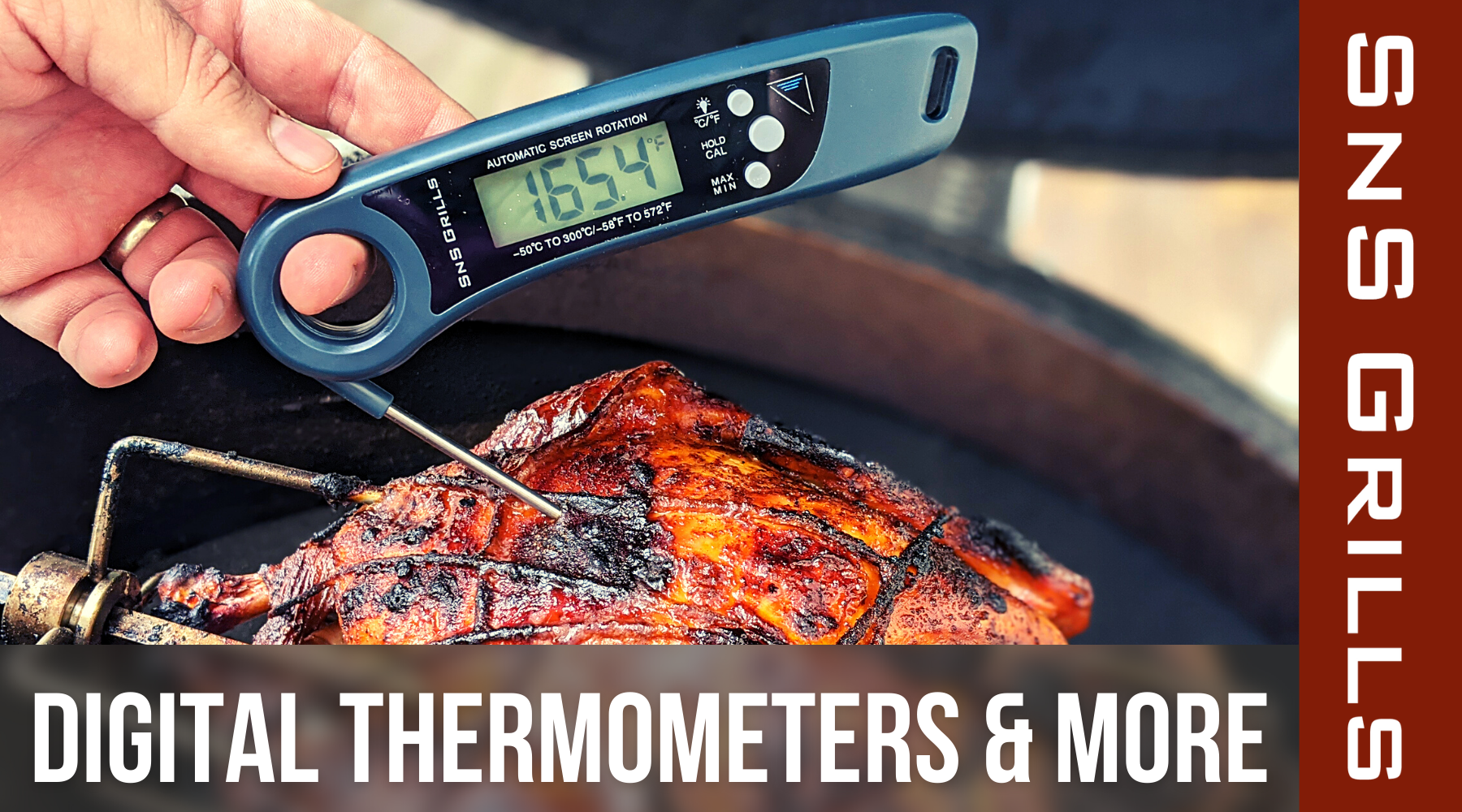 SnS-100 Instant Read Digital Thermometer | SNS Grills