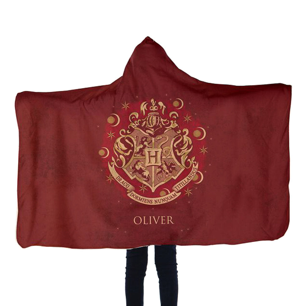 Harry Potter Personalised Deluxe Kids Hooded Blanket | FIREBOX®
