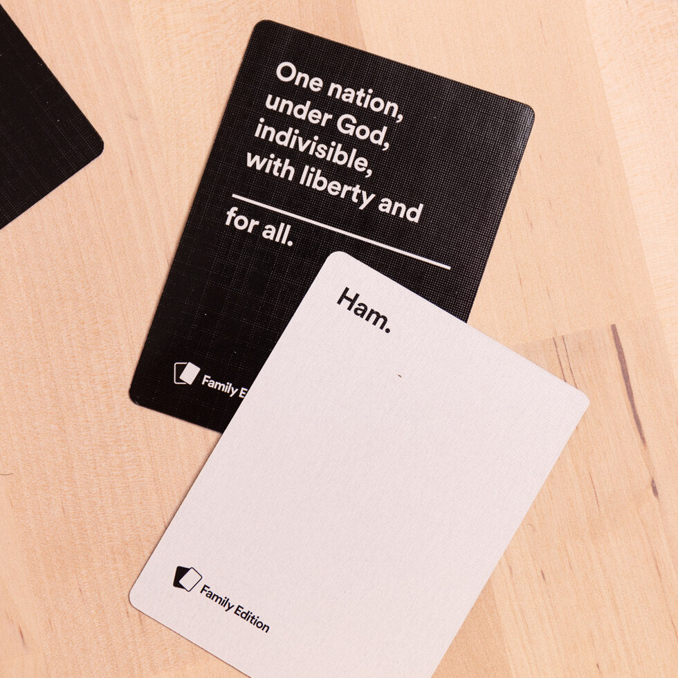 Cards Against Humanity Family Edition Examples