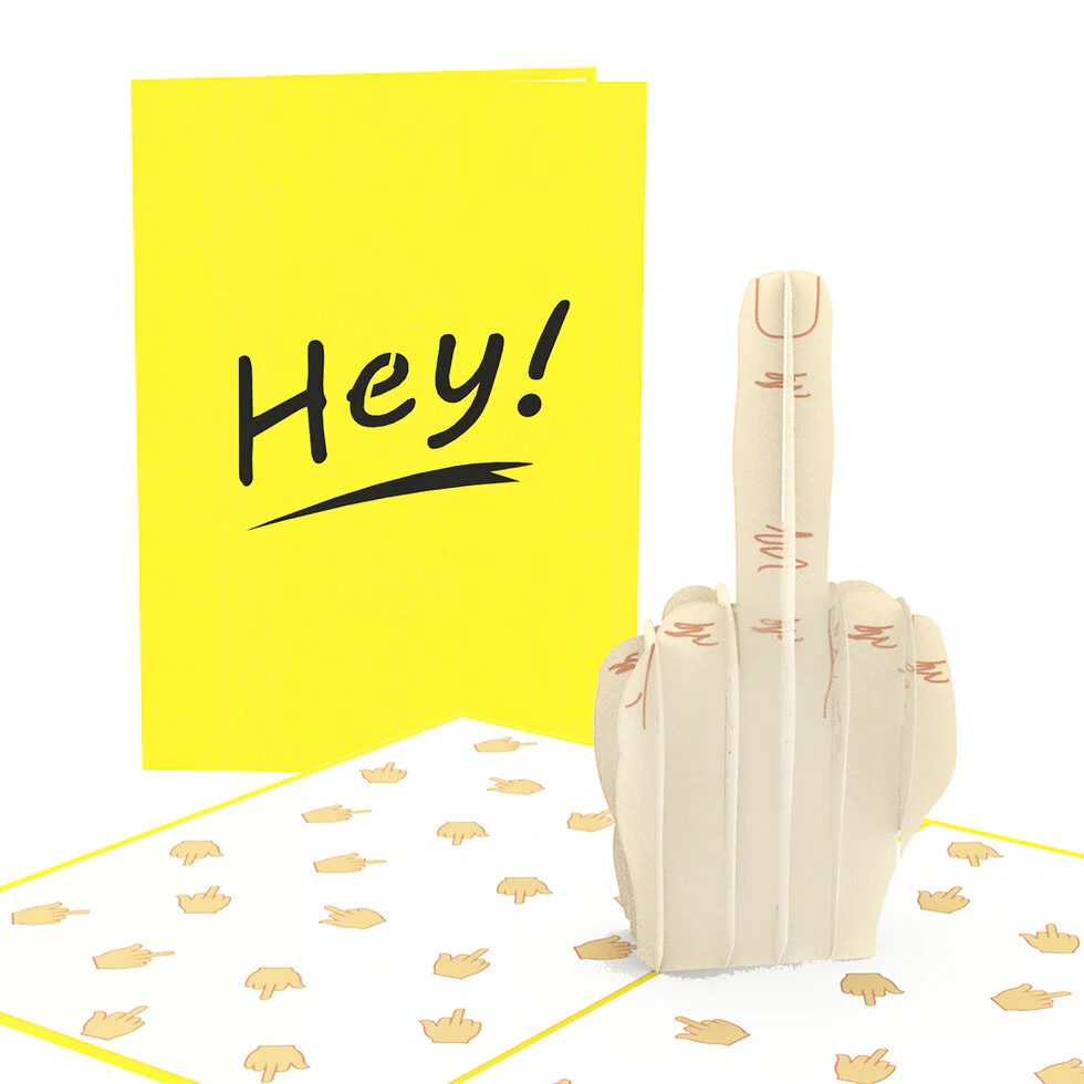 Dirty Pop Greeting Cards - Hey, F*ck You!