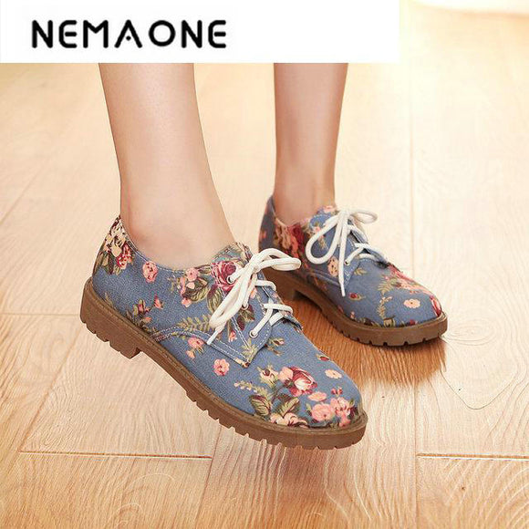 flower print shoes