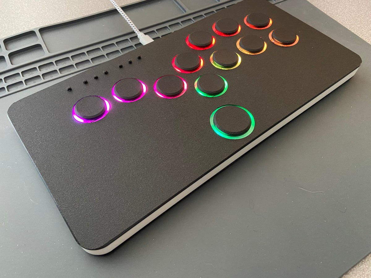 Hitbox薄型 RGB レバーレス コントローラー ヒットボックスレバーレス