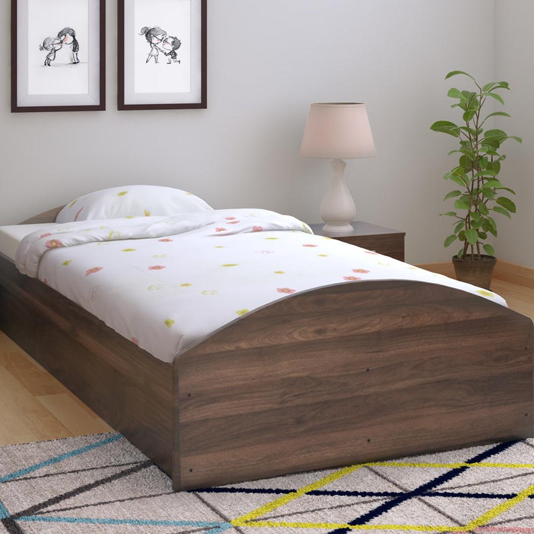 Buy Addison Single Bed with Storage (Walnut)Online- @Home by ...