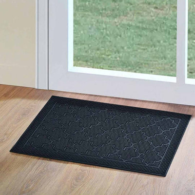 trafficmaster Rubber 24 in. x 48 in. Wrought Iron Door Mat