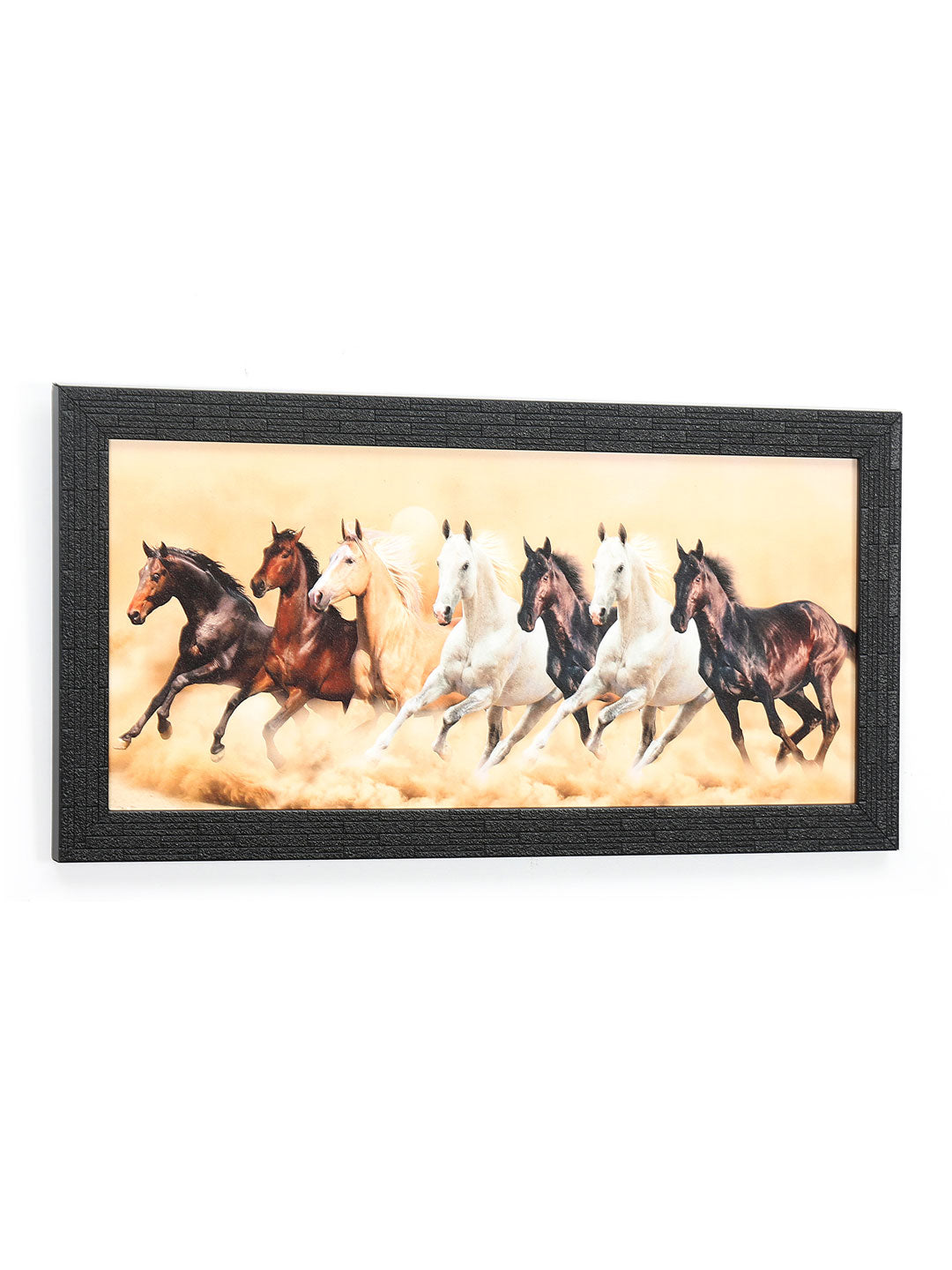 Buy Seven Horses Painting (Brown) Online- @Home by Nilkamal ...