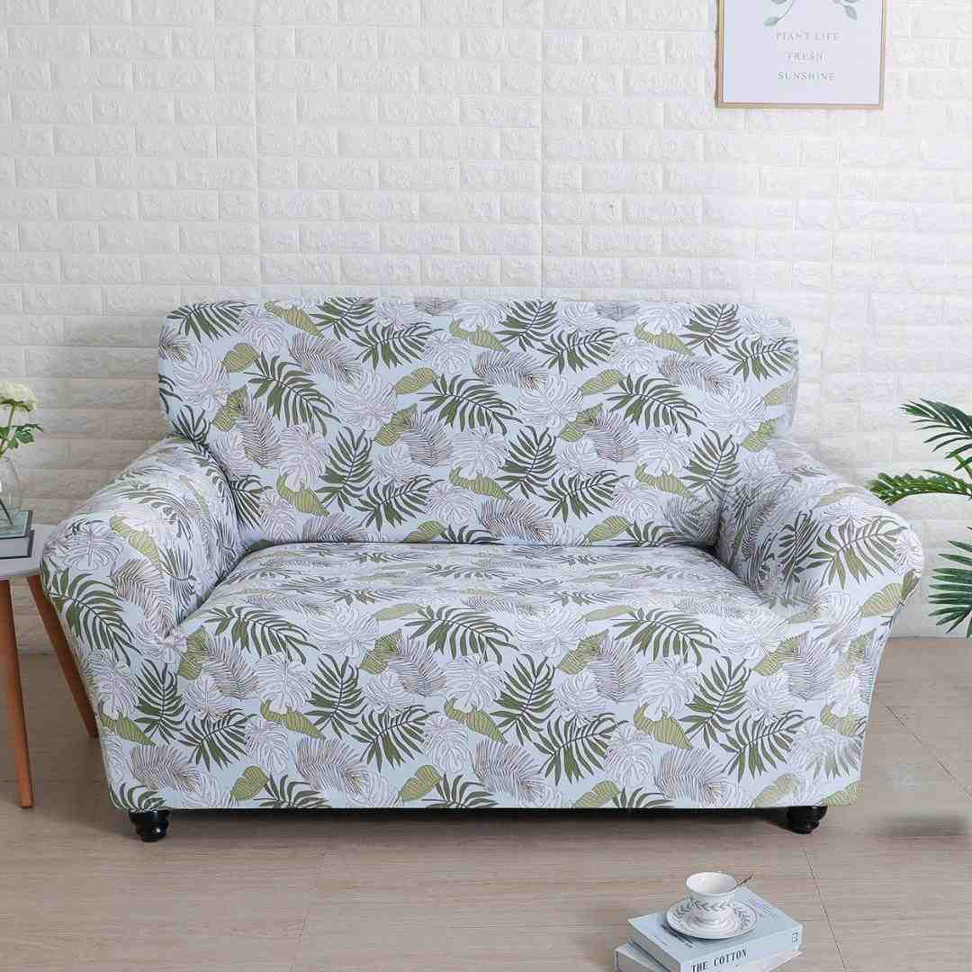 Buy Floral Elegance Fitted 2 Seater Sofa Cover Off White ...