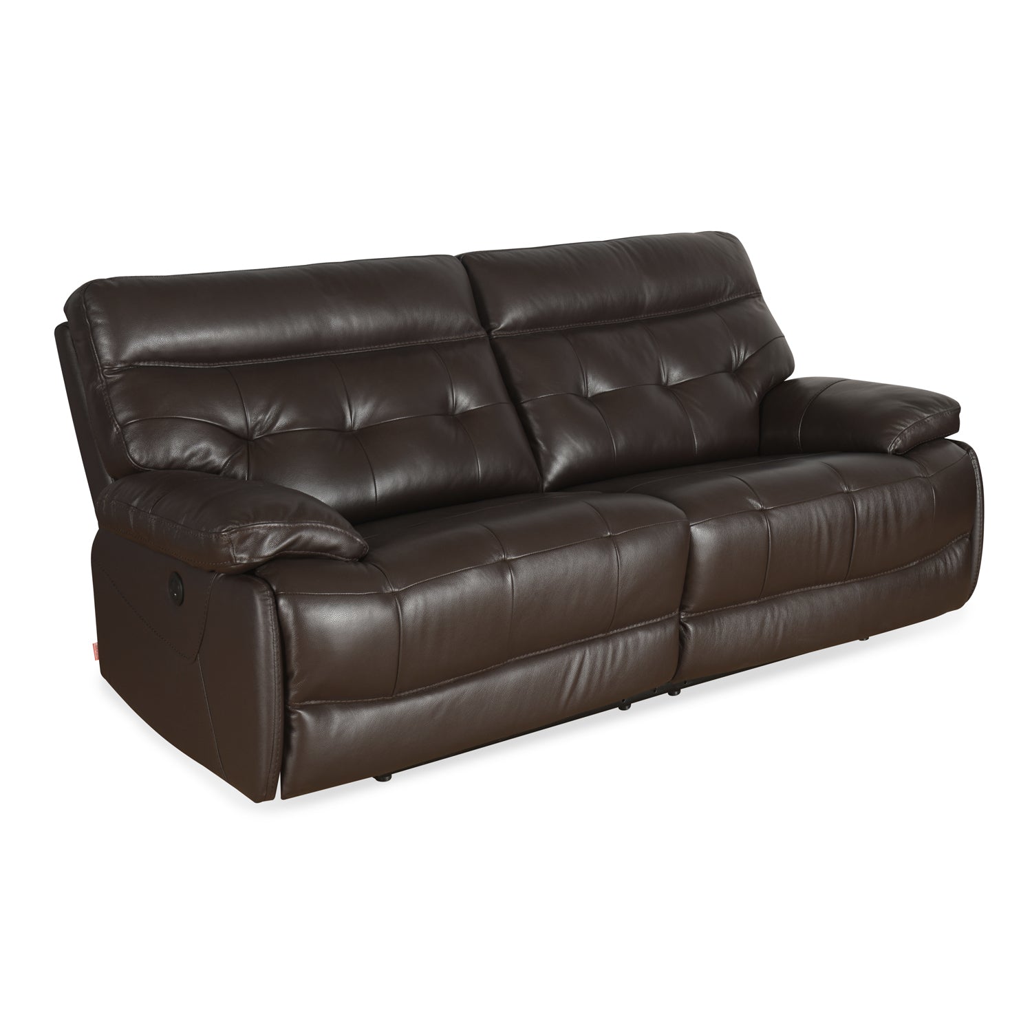 Nexa 3 Seater Sofa With Electric Recliner Rich Brown