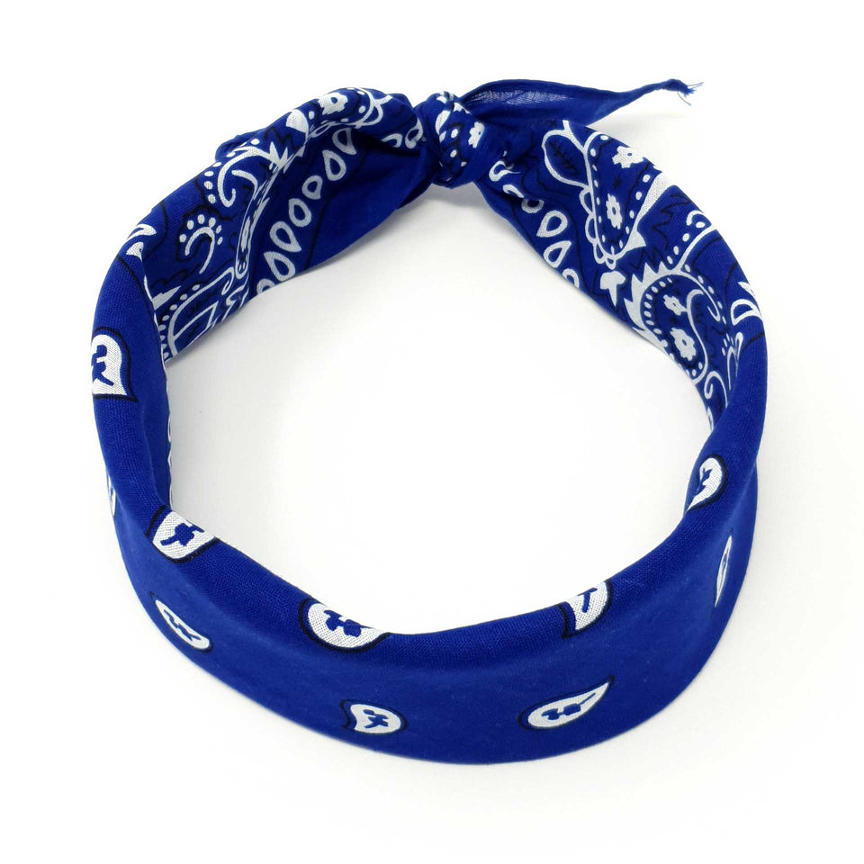 Bandanas | Blue Paisley Bandana Headwrap Mens & Womens | Shyface