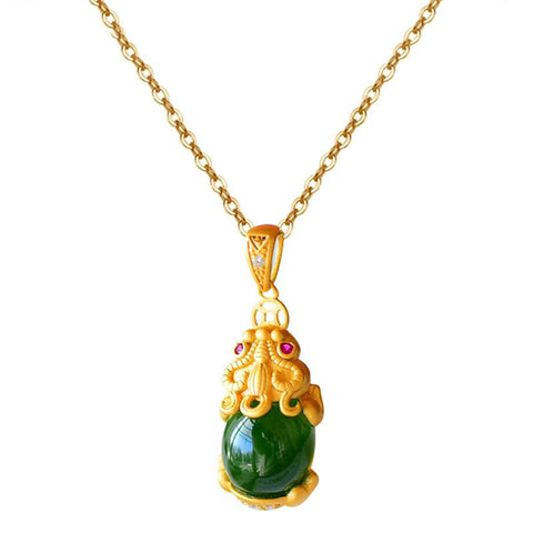 jade pixiu necklace