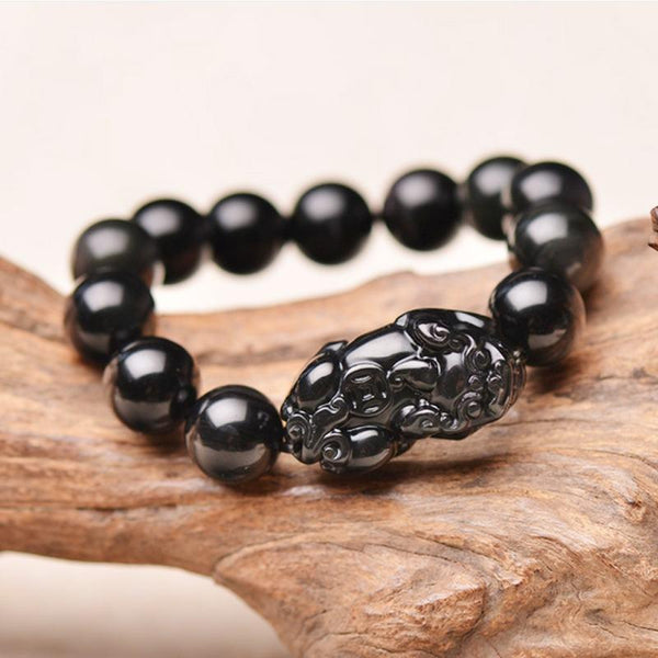 Pi Yao Obsidian Wealth Bracelet - Buddha Prayers Shop