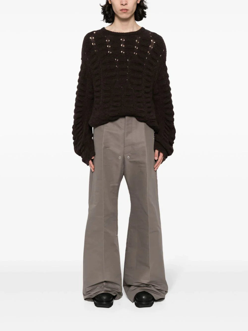 Shop Rick Owens Men Tailored Belas Pants In 34 Dust