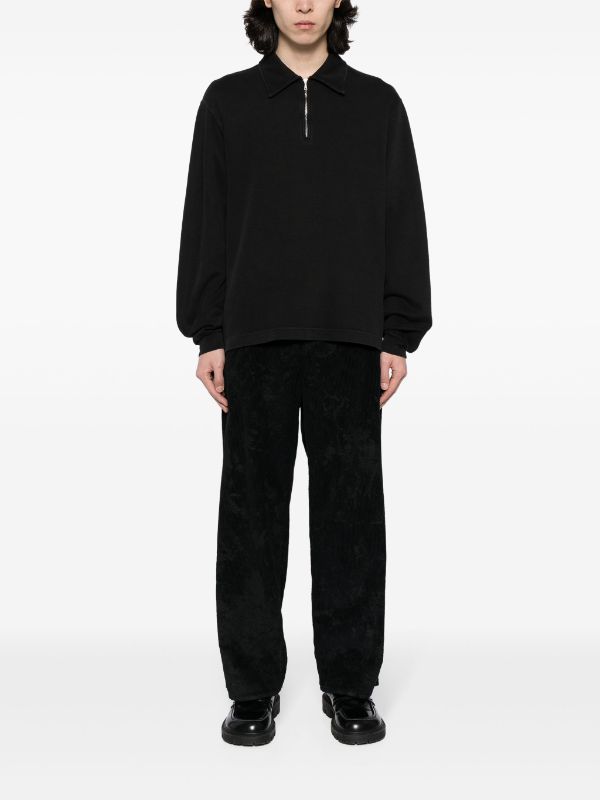 Shop Our Legacy Men Lad Sweatshirt In Worn Black Athletic Rib