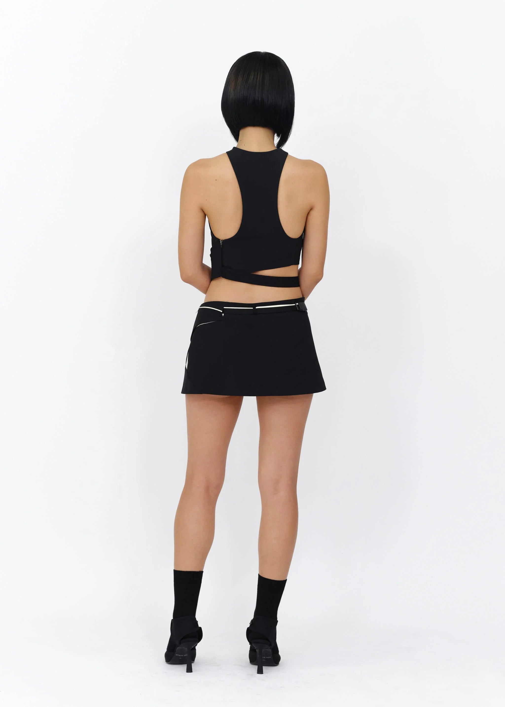 Shop Hyein Seo Women Cinched Halter Top In Black
