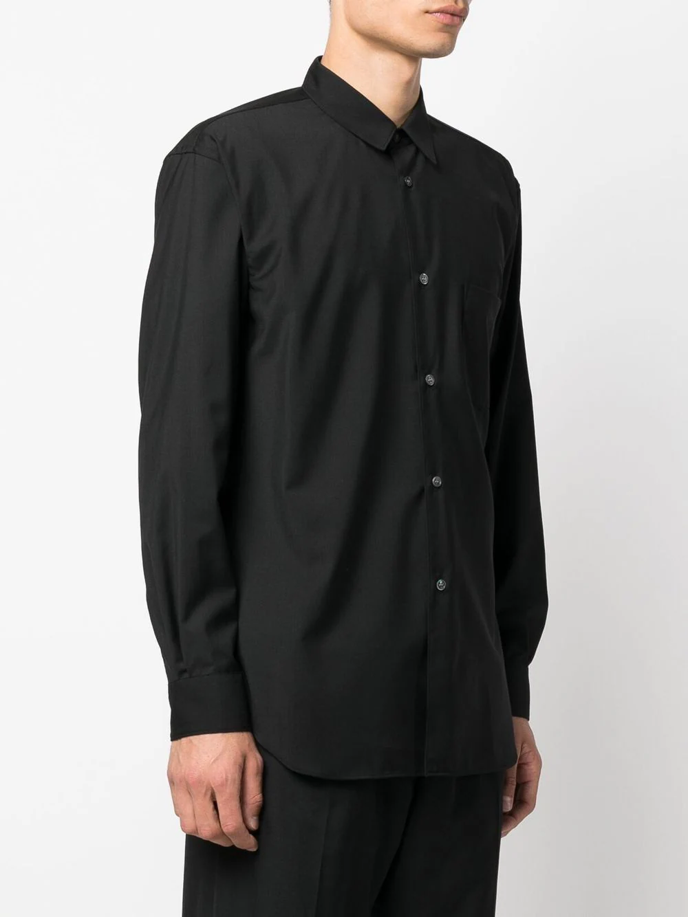 Shop Comme Des Garçons Shirt Comme Des Garcons Shirt Men Woven Shirt In Black