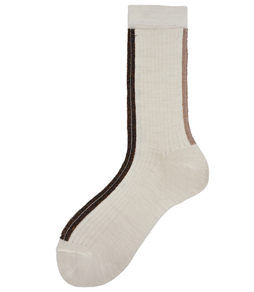 Alto Milano White Altea Short Socks In 020 White