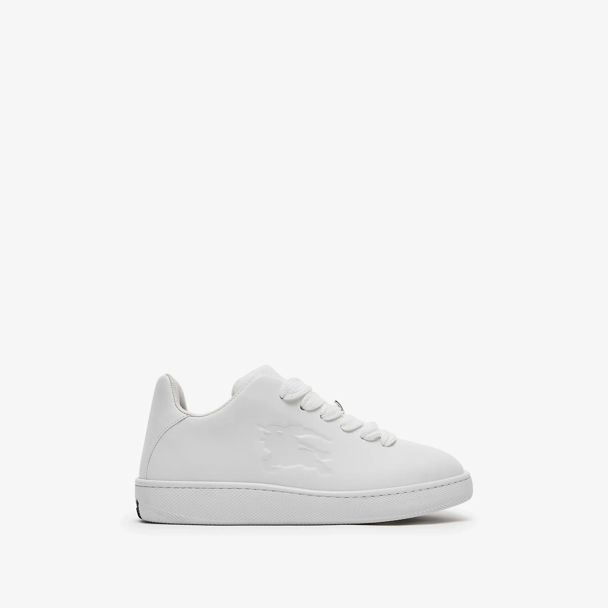 Burberry Men Leather Box Sneakers In White