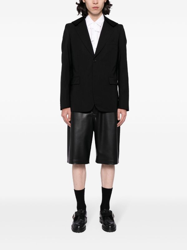 Shop Comme Des Garçons Homme Deux Comme Des Garcons Homme Plus Men Stripe Curved Pocket Jacket In Black  Black