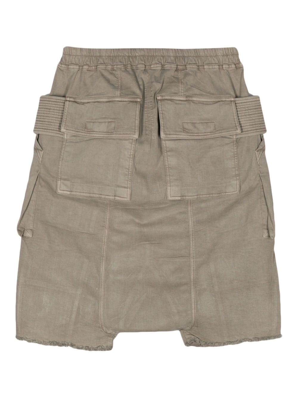 Shop Rick Owens Drkshdw Men Denim Creatch Cargo Pods Shorts In 08 Pearl