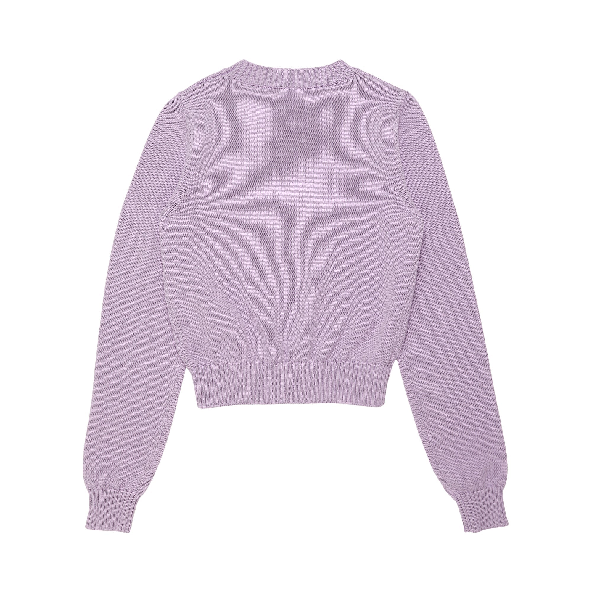 Shop Palm Angels Women Classic Logo Sweater In 3603 Lilac Off