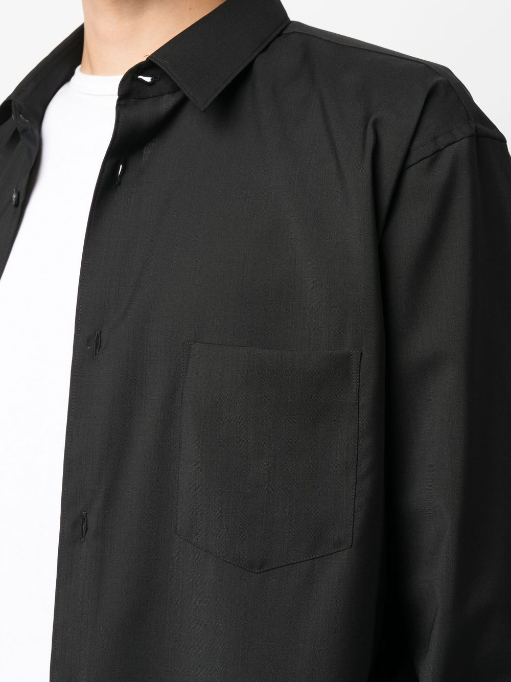 Shop Comme Des Garçons Shirt Comme Des Garcons Shirt Men Woven Shirt In Black