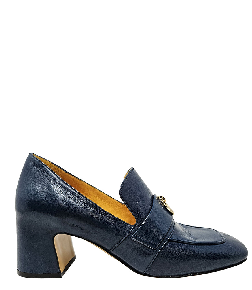 Madison Maison ™ Teal Lock Heel Loafer In Blue