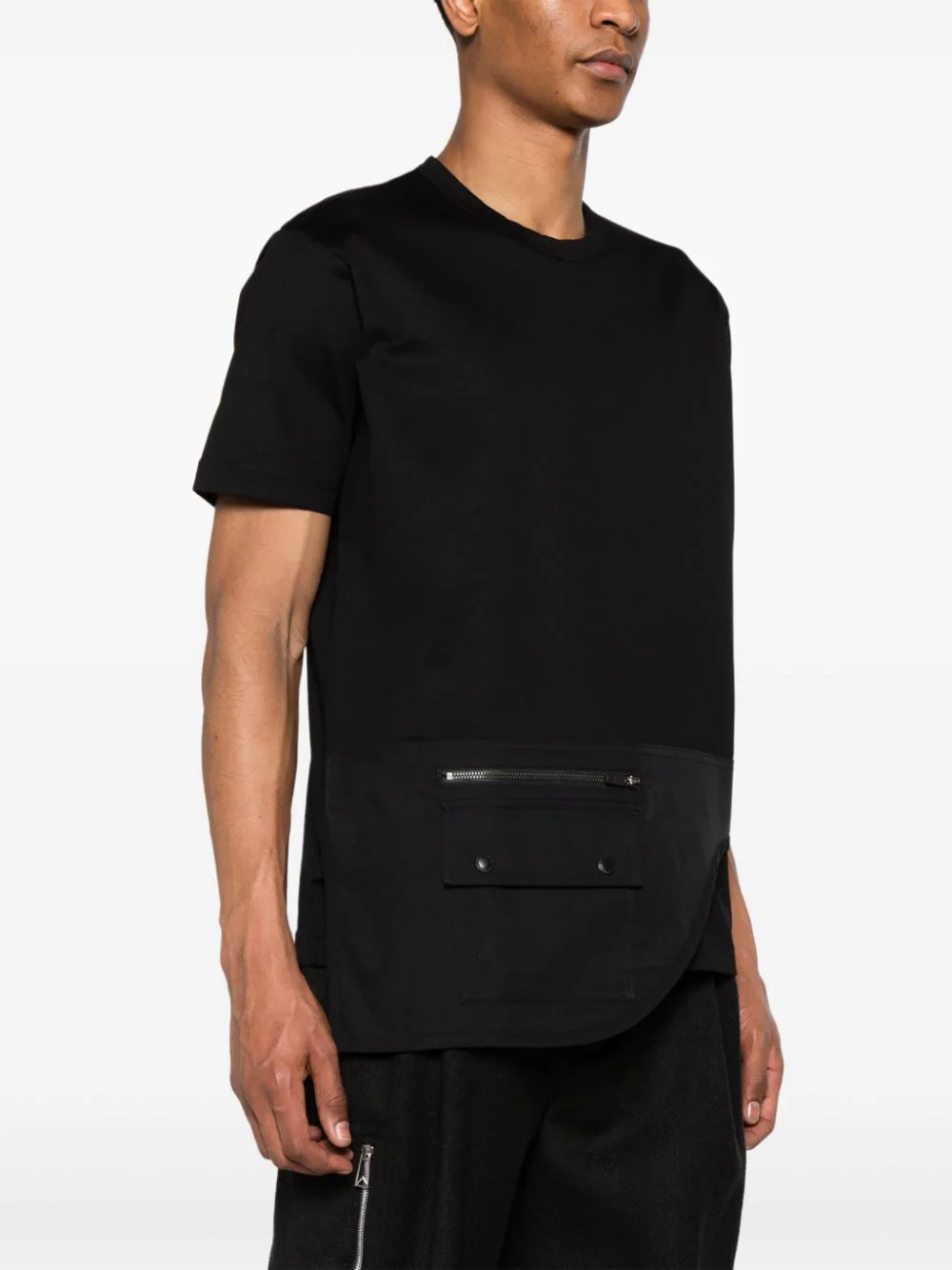 Shop Junya Watanabe Men Cargo  T-shirt In Black