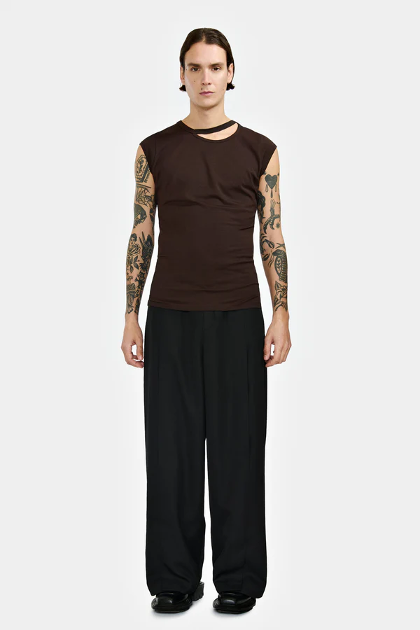 Shop Louis Gabriel Nouchi Unisex In Lyocell Short Sleeves T-shirt In 027 Expresso
