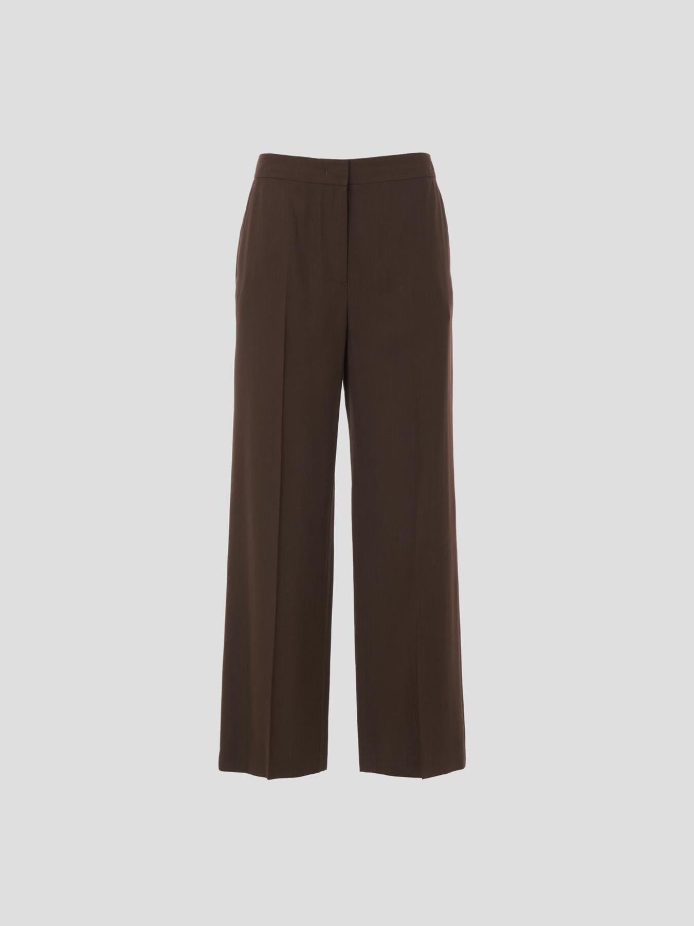 Shop Recto Women Cesare Straight Fit Pants In Brown