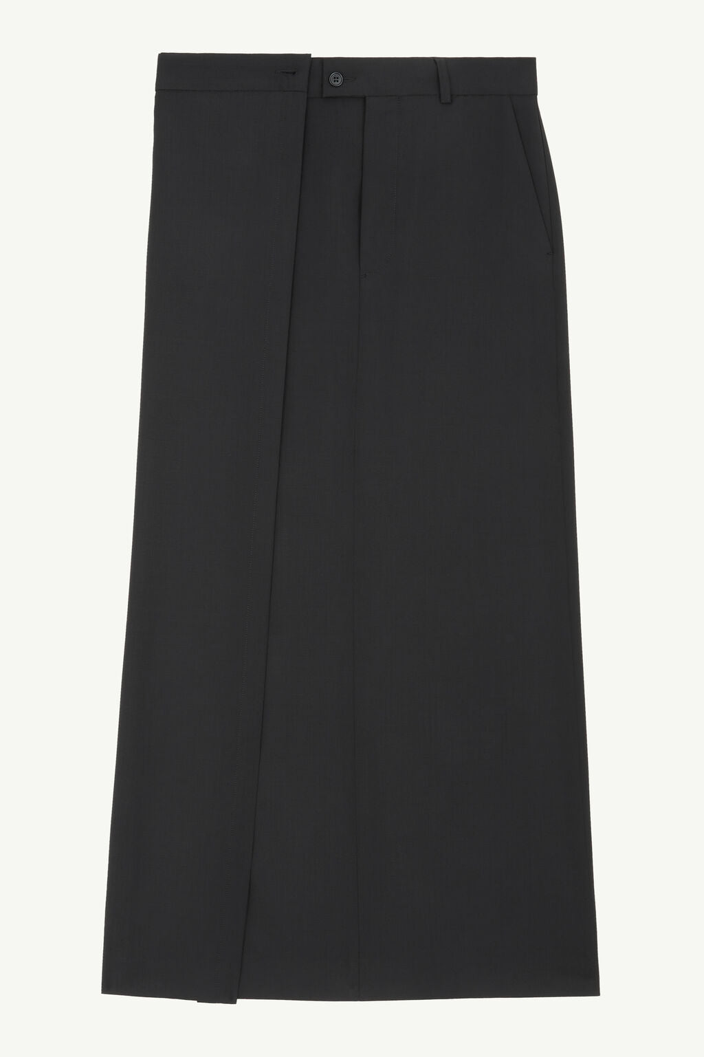 Shop Mm6 Maison Margiela Mm6 Women Studio Long Skirt In 900 Black