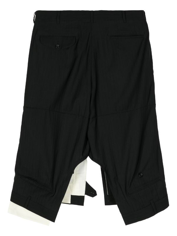 Shop Comme Des Garçons Homme Deux Comme Des Garcons Homme Plus Men Suit Asymmetric Pants In Black