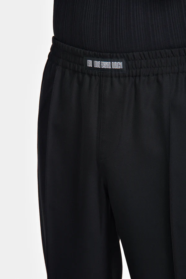 Shop Louis Gabriel Nouchi Unisex Tapered Jogging Pants In 001 Black