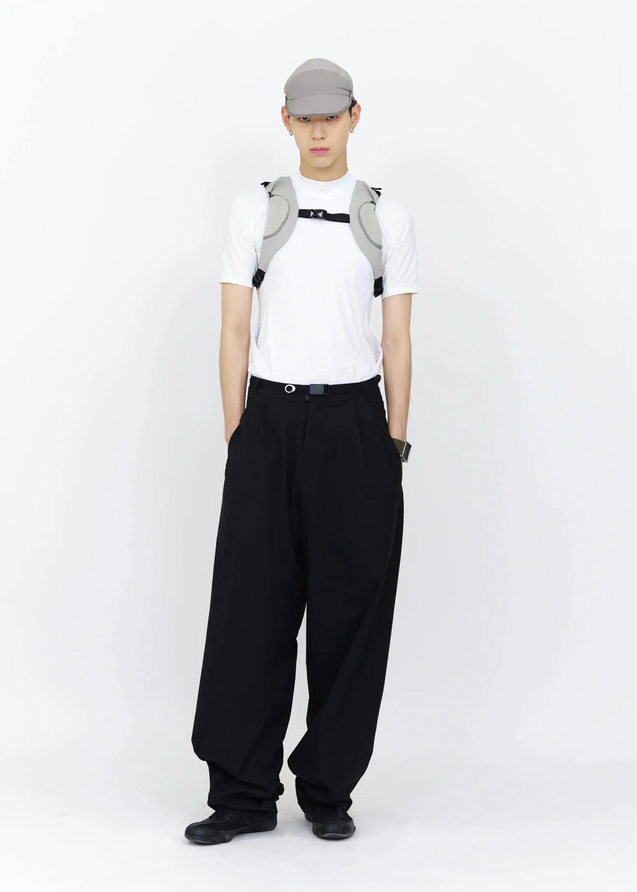 Shop Hyein Seo Women W/ Belt Wide Pants In Black