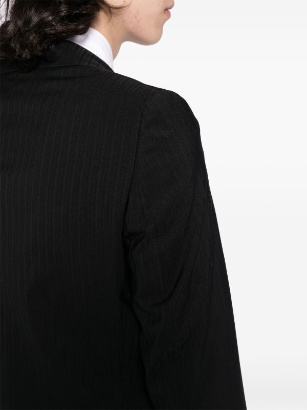 Shop Comme Des Garçons Homme Deux Comme Des Garcons Homme Plus Men Stripe Curved Pocket Jacket In Black  Black