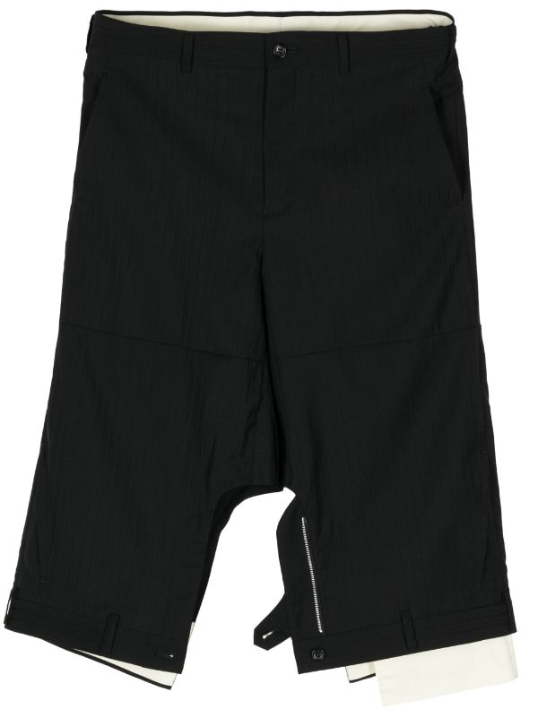 Shop Comme Des Garçons Homme Deux Comme Des Garcons Homme Plus Men Suit Asymmetric Pants In Black