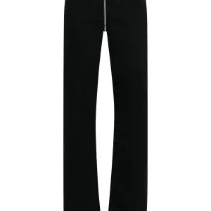 Shop Mugler Women Zipper Jeans In 1999 Black