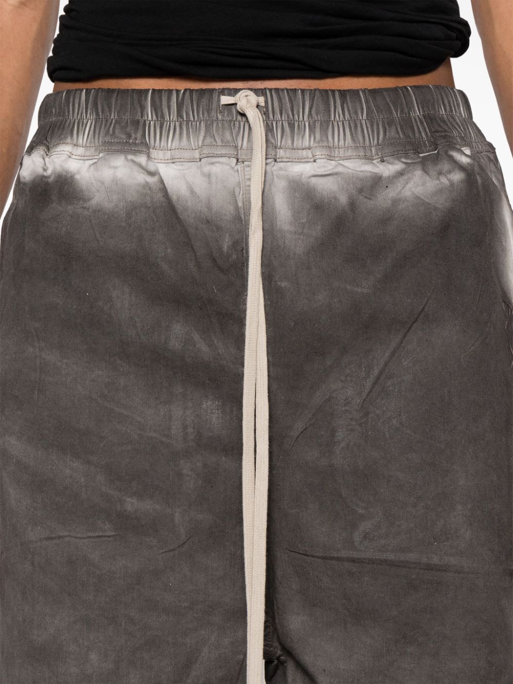 Shop Rick Owens Men Denim Long Boxers Shorts In 78 Dark  Dust