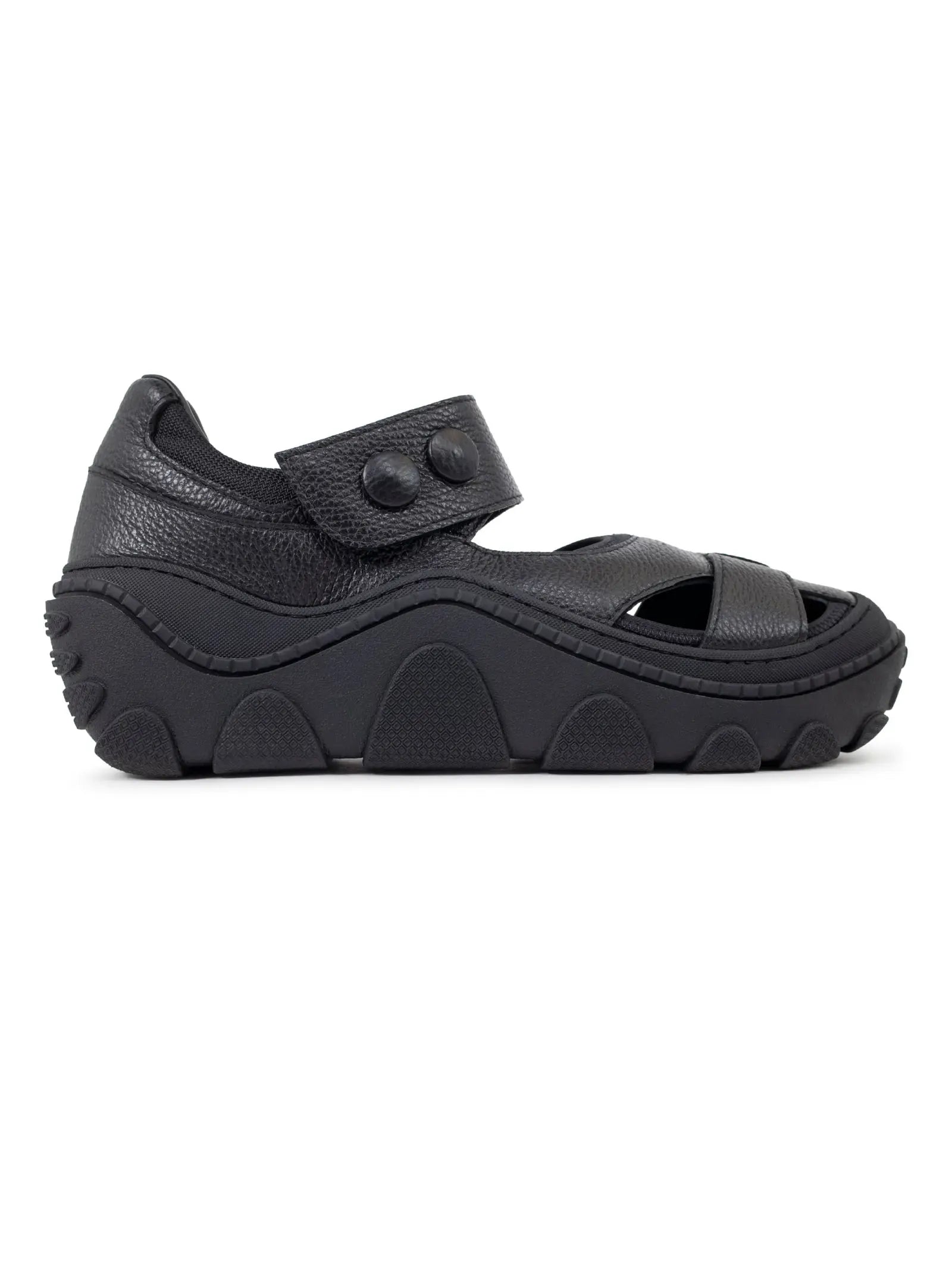 Shop Kiko Kostadinov Men Hybrid Sandal In Black Soot