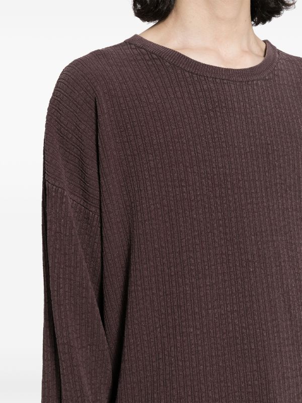 Shop Our Legacy Men Popover Roundneck In Mystic Plum Habitable Silk