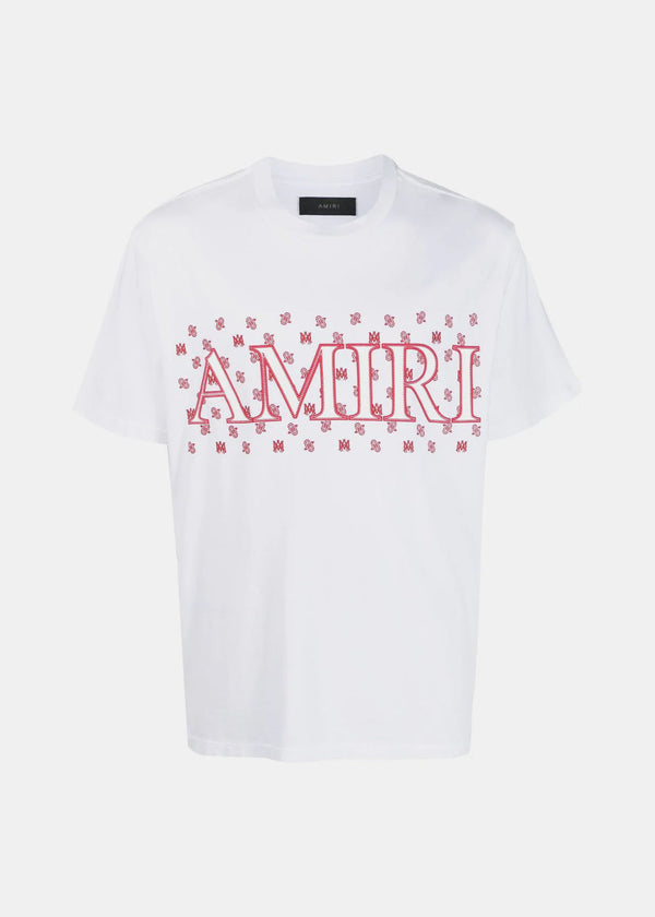 AMIRI White Paint Drip Logo T-Shirt - NOBLEMARS