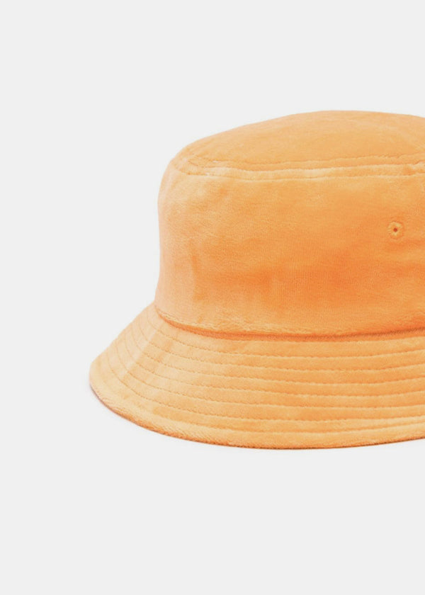 We11done Neon Orange Leopard Bucket Hat - NOBLEMARS