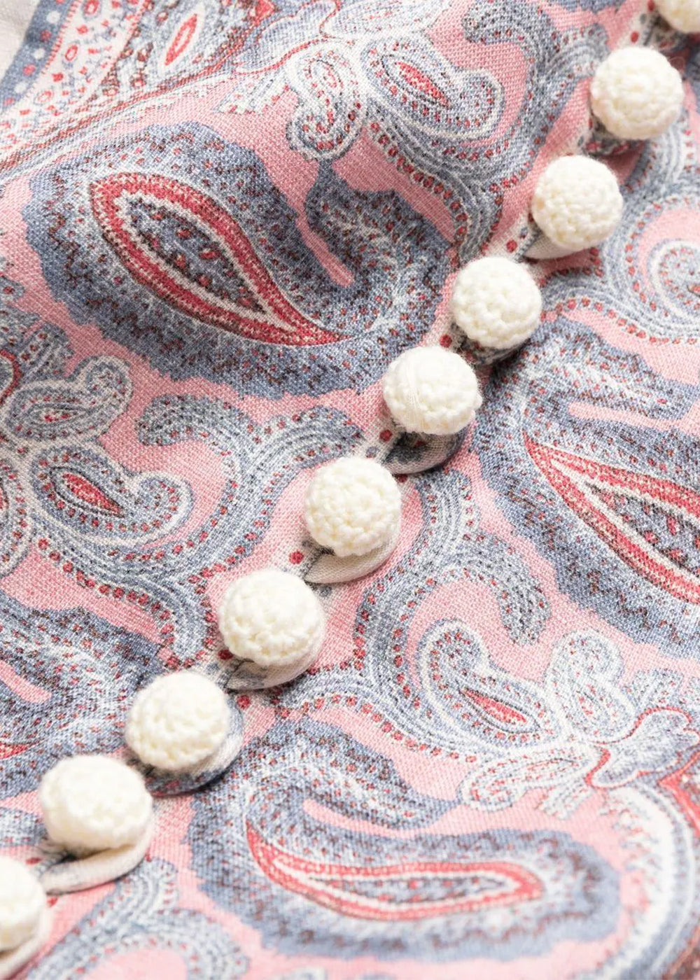 Zimmermann Vitali Paisley-print Linen Mini Dress In Multicolor | ModeSens