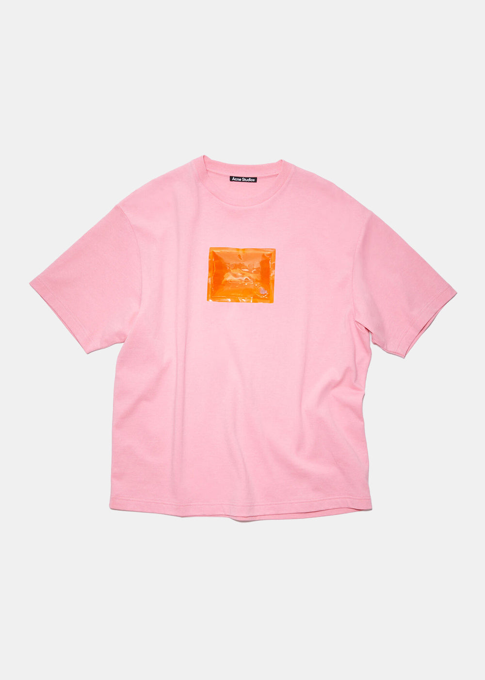 ACNE STUDIOS ACNE STUDIOS PINK LOGO T-SHIRT