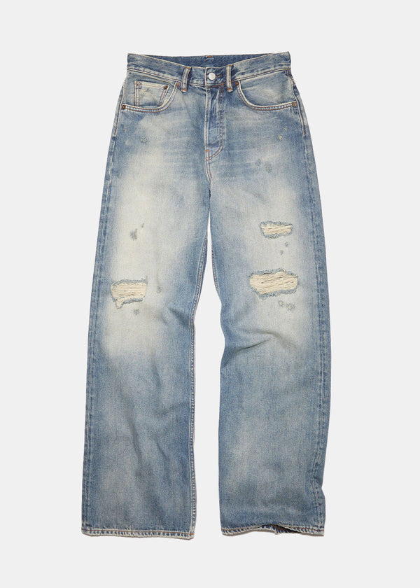 Acne Studios Blue 5 Pocket Denim Jeans - NOBLEMARS