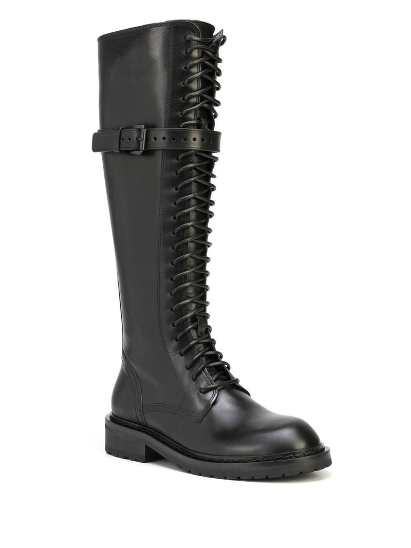 ANN DEMEULEMEESTER WOMEN DANNY 24 HOLE LACE UP BOOTS - NOBLEMARS